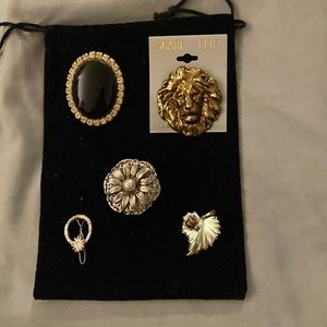 Scarf clips and pins